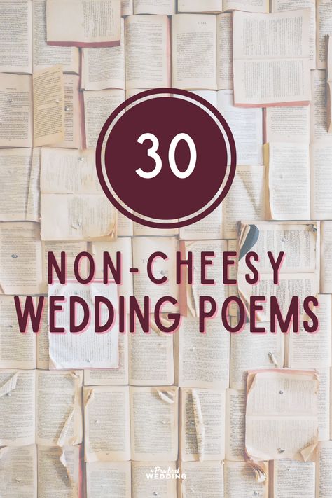 The Ultimate List of (Non-cheesy) Wedding Poems | A Practical Wedding Poems On Marriage, Ceremony Poems Wedding, Poem For A Wedding, Wedding Ceremony Poems, Short Wedding Poems For The Couple, Love Poems For Weddings, Non Religious Wedding Readings, Wedding Poems For The Couple, Poems About Marriage