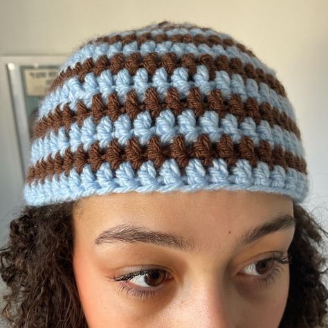 Crochet Projects Beanie, Crochet Beanie Outfit, Striped Crochet Hat, Crochet Headwear, Stripe Beanie Crochet, Crochet Striped Beanie, Striped Crochet Beanie, Retro Handmade Crochet Beanie, Striped Beanie