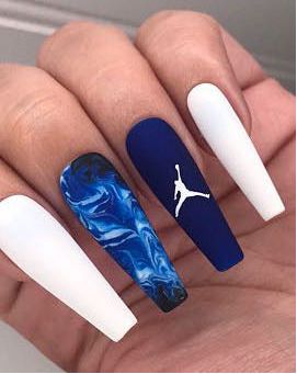 Nike Nails, Girls Nail Designs, Black Acrylic Nails, Ombre Acrylic Nails, Nails Design With Rhinestones, Cute Acrylic Nail Designs, Fall Acrylic Nails, Bling Acrylic Nails, Acrylic Nails Coffin Short