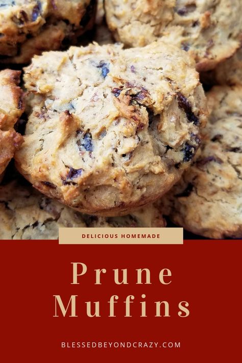 Prune Muffins, Prune Recipes, Dried Prunes, Muffins Breakfast, Dried Plums, Food Recipes Healthy, Gluten Free Muffins, High Fiber Foods, Fiber Foods