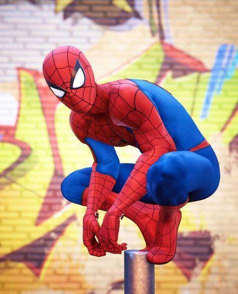 Spiderman Reference Photo, Spiderman Sitting, Spiderman Reference, Spiderman Verse, Figure Construction, Spiderman Poses, Character Studies, Spiderman Ps4, Character Study