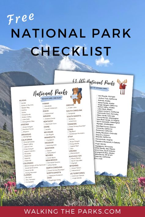 National Parks List By State, List Of All National Parks, Us National Parks List, National Park Checklist, National Park Bucket List, List Of National Parks, Alaska Adventures, Canada National Parks, New River Gorge