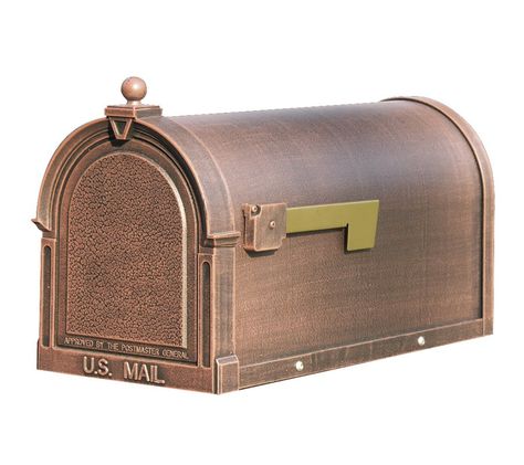 Copper Mailbox, Residential Mailboxes, Security Mailbox, Rural Mailbox, Mailbox Landscaping, Mailbox Posts, Metal Flag, Newspaper Holder, The Berkshire