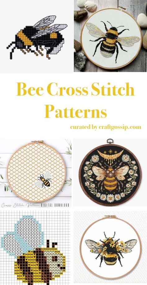 Bee Cross Stitch Patterns – Cross-Stitch Bumble Bee Cross Stitch Pattern Free, Honey Bee Cross Stitch Pattern Free, Bumblebee Cross Stitch, Free Bee Cross Stitch Pattern, Bees Cross Stitch Patterns, Small Bee Cross Stitch Pattern, Bee Happy Cross Stitch, Bumble Bee Cross Stitch Pattern, Spring Cross Stitch Patterns Free