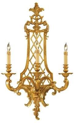 Metropolitan by Minka 3-Light Candle Wall Light Metropolitan by Minka Candle Wax Dripping, Gold Wall Lights, Traditional Wall Sconces, Period Lighting, Gold Lamp, Wall Bracket, Rococo Style, Antique Lighting, Wall Candles