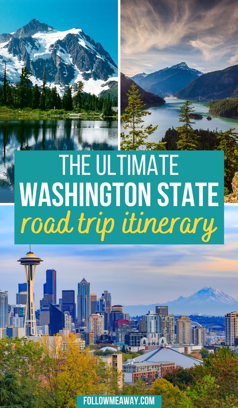 Washington State Vacation Ideas, Washington State National Park Road Trip, Washington State Road Trip Itinerary, Washington State Travel Itinerary, Washington State Itinerary, Things To Do Washington State, Washington Oregon Road Trip, Washington Coast Road Trip, Washington National Parks Road Trip