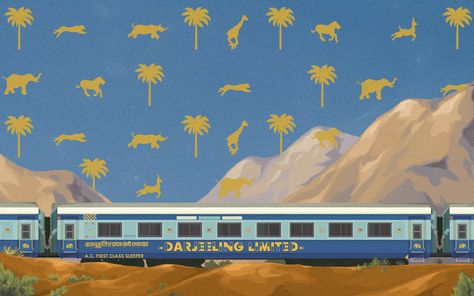 Mark Dingo Francisco The Darjeeling Limited Wes Anderson Artwork, Wes Anderson Wallpaper, The Darjeeling Limited, Anderson Aesthetic, Wes Anderson Aesthetic, Wes Anderson Inspired, Darjeeling Limited, Poster Marvel, Wes Anderson Style