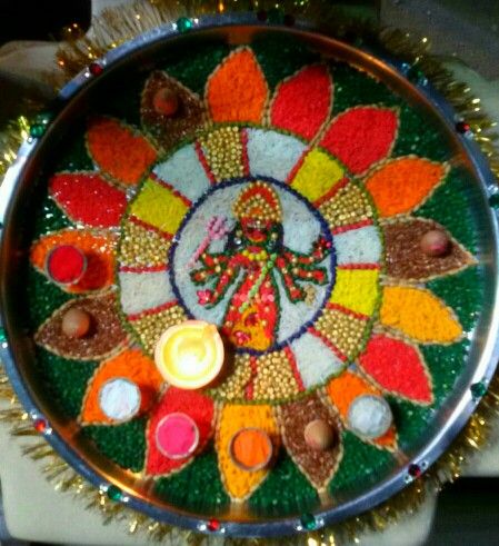 Aarti Thali Decoration Ideas, Navratri Pooja, Arti Thali Decoration, Arti Thali, Aarti Thali, Bappa Photo, Thali Decoration, Ganpati Bappa Photo, Thali Decoration Ideas