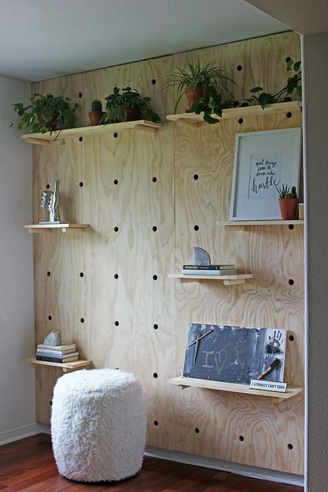 Giant Pegboard, Pegboard Craft Room, Peg Board Walls, Pegboard Kitchen, Pegboard Wall, Pegboard Storage, Space Kids, Pegboard Organization, Asian Homes