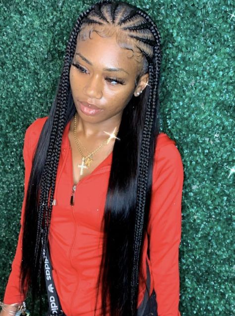 Long Hair Summer, Boxer Braids, Straight Bundles, Quick Weave Hairstyles, Braided Cornrow Hairstyles, Protective Hairstyles Braids, Girls Hairstyles Braids, Braid Ideas, Hair Summer