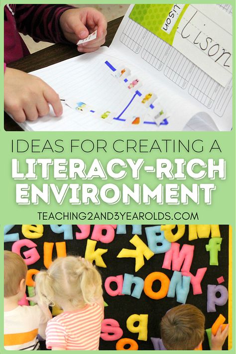 Creating a Literacy-Rich Preschool Environment Literacy Rich Classroom, Preschool Reading Area, Reading Environment, Importance Of Literacy, Preschool Literacy Centers, Literacy Classroom, Kids Lab, Preschool Reading, Abc Activities