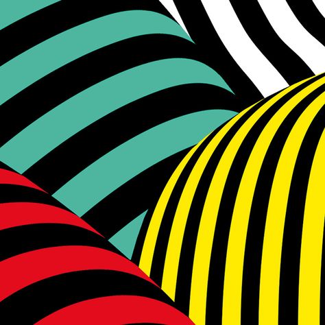 STRIPED HILLS - Timo Lenzen - Graphic Design Portal Design, Optical Design, Retro Graphic Design, Lines Design, Graphisches Design, Graphic Motif, Visual Branding, Visual Poetry, Line Design