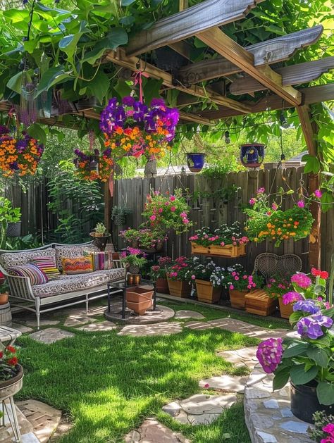 Tuscan Patio, Dream Backyard Garden, Garden Yard Ideas, Outdoor Decor Backyard, Backyard Garden Design, Beautiful Backyards, Plants And Flowers, Dream Backyard, Backyard Patio Designs