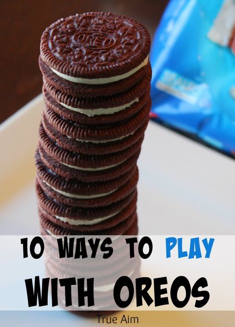 10 Ways to play with OREOs, make art, learn math, fun recipes! Art Cook, Red Velvet Oreo, Cookie Contest, Learn Math, Oreo Balls, Cookie Games, Edible Gifts, Afterschool Activities, Summer Activities For Kids