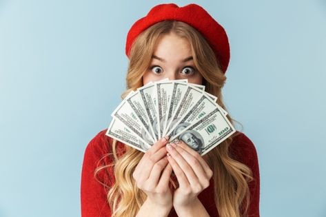 Photo of funny blond woman 20s wearing r... | Premium Photo Blond Woman, Red Beret, New Africa, Ways To Earn Money, Make Money Fast, Money Mindset, Start Making Money, Spending Money, Wearing Red