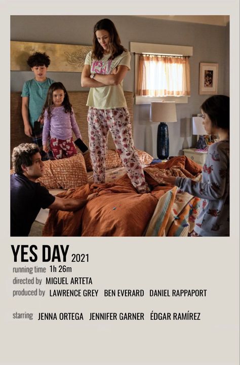 Yes Day Movie Poster, Sleepover Movie Poster, 2 Hearts Movie Poster, Movie Polariod Posters, Yes Day Poster, Netflix Movies Poster, Yes Day Movie, One Day Movie, Polaroid Movie Poster