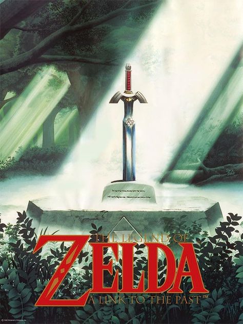 Zelda Poster, Legend Of Zelda Poster, A Link To The Past, Link To The Past, Retro Gaming Art, The Dark World, Zelda Art, Legend Of Zelda Breath, Poster Art Print