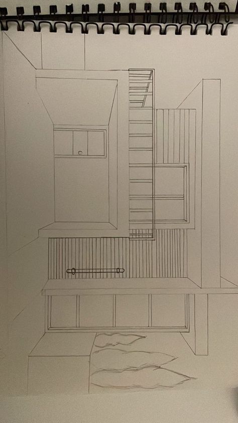 Dream House Sketch Easy, Dream House Drawing Easy, Dream House Drawing Sketch, Arhitecture Draw, Easy Architecture Sketch, Dream House Sketch, Dream House Drawing, Croquis Architecture, Simple House Drawing