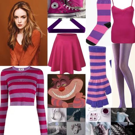 Cheshire Cat Disneybound, Alice In Wonderland Cheshire Cat Costume, Cheshire Cat Inspired Outfits, Wonderland Musical, Alice In Wonderland Musical, Cheshire Cat Costume, Alice In Wonderland Diy, World Book Day Costumes, Book Day Costumes