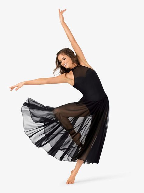 Contemporary Dance Outfits, Salsa Dancing Outfit, Modern Dance Costume, Cute Dance Costumes, Neck Halter Dress, Dance Costumes Dresses, Lyrical Dresses, Contemporary Dance Costumes, Dance Picture Poses