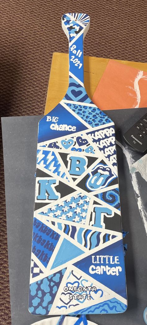 Lambda Theta Alpha Latin Sorority, Paddle Sorority Big, Fraternity Paddles, Big Little Paddles, Kappa Delta Chi, Little Gifts Sorority, Formal Cooler Ideas, Big Little Canvas, Sorority Art