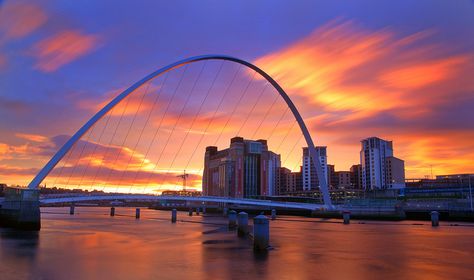 Wish i had made the trip while i was in the country! Sadly obsessed with geordie shore! -Newcastle upon Tyne Gateshead Millennium Bridge, Millennium Bridge, Photography Themes, North East England, Tyne And Wear, St Helens, Newcastle Upon Tyne, M J, England Travel