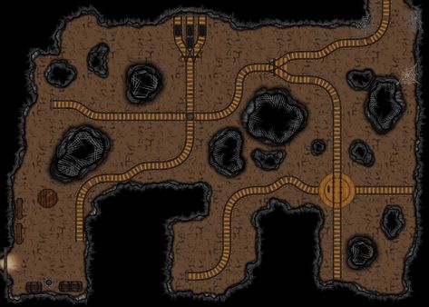 Made with Dungeon Painter Studio. #DND #DPS #dungeonsanddragons Dnd Combat, Painter Studio, Abandoned Mine, Painters Studio, Dungeons And Dragons, Painter, Map, Art