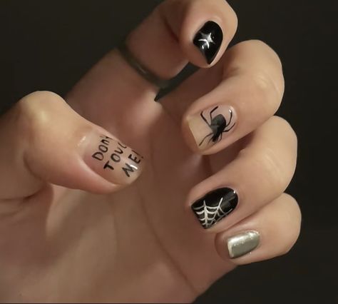 Short Black Nails With Design, Masc Nails Designs, Soft Grunge Nails, Masc Nails, Boy Nails, Nails Painting, Acrylic Nail Designs Coffin, Natural Nail Designs, Band Nails