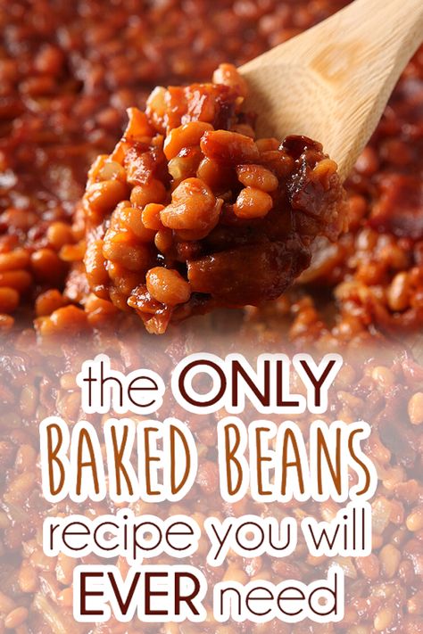 Homemade Baked Beans Recipe, Baked Beans From Scratch, Southern Baked Beans, Maple Baked Beans, Beans From Scratch, Best Baked Beans, Easy Baked Beans, Bbq Baked Beans, Food Sides