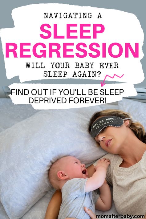 If your baby has been protesting naptime, bedtime, and anything in between, you could be dealing with a sleep regression. Will you or baby ever get sleep again? How long does this regression last? Here's what you need to know about you'r baby's funky sleep patterns! Sleep Regressions Chart, Sleep Regressions, Get Sleep, Baby Sleep Regression, Calm Nursery, Baby Information, Baby Sleep Schedule, Sleep Training Baby, Sleep Consultant