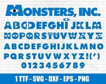 Monsters Inc Clipart, Disney Font Alphabet, Disney Font Svg, Monsters Inc Svg, Monsters Inc Logo, Alphabet Disney, Font Letters, Yearbook Themes, Disney Font