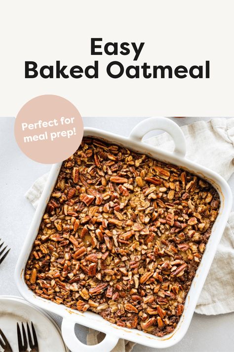 Easy Baked Oatmeal Chemo Nutrition, Oatmeal Bakes, Abundance Bowl, Breastfeeding Recipes, Macro Breakfast, Easy Baked Oatmeal, Oatmeal Baked, Brunch Board, Baked Oatmeal Recipe