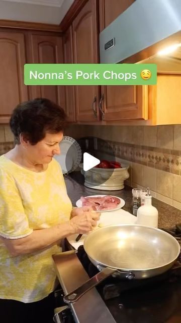 Nonna Gracie on Instagram: "Throwback to a classic Nonna video that never made it to IG. Pan fried pork chops 🥩🇮🇹 … #nonna #homemade #pork #italian #trending" Pork Steak Recipe, Pan Fried Pork Chops, Fried Pork Chops, Pork Steak, Fried Pork, Fruit Tea, Chef Life, Steak Recipes, Pork Chops