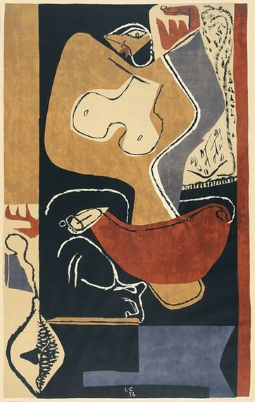 Corbusier Painting, Le Corbusier Painting, Le Corbusier Art, Lithograph Print, Lithography, Art Abstrait, Art Moderne, Figurative Art, Art Works