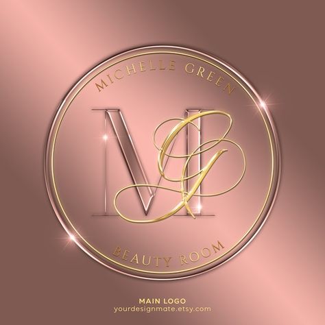 Beauty Logos Ideas, Beauty Logo Makeup Artists, Logo Design For Salon, Nails Artist Logo, Make Up Artist Logo Design, Luxury Logo Design Gold, Beauty Logo Design Ideas, Logo For Makeup, Rose Gold Salon