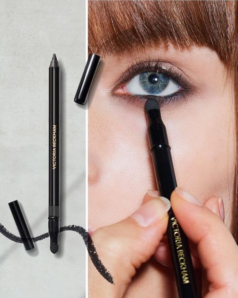 Victoria Beckham Beauty on Instagram: “New! Satin Kajal Liner in Ash. Get the 90s liner look debuted at the #VBAW21 presentation. Ash is a matte graphite grey, perfect for a…” Victoria Beckham Beauty Products, Victoria Beckham Eyeliner, Kajal Liner, Eye Kajal, Victoria Beckham Beauty, Makeup Portfolio, Makeup Photo, Photo Makeup, Makeup Trends