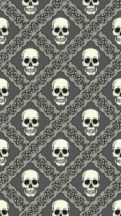 Skull Wallpaper Colorful Skull Art, Cool Symbols, Skull Pictures, Gothic Wallpaper, Colorful Skulls, Skull Pattern, Pop Art Wallpaper, Skull Wallpaper, Edgy Wallpaper