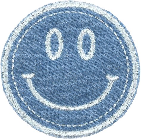 Smiley Face Patch, Blue Scrapbook, Desain Editorial, Face Patches, Png Aesthetic, Stoney Clover Lane, Stoney Clover, Homescreen Layout, Widget Icon