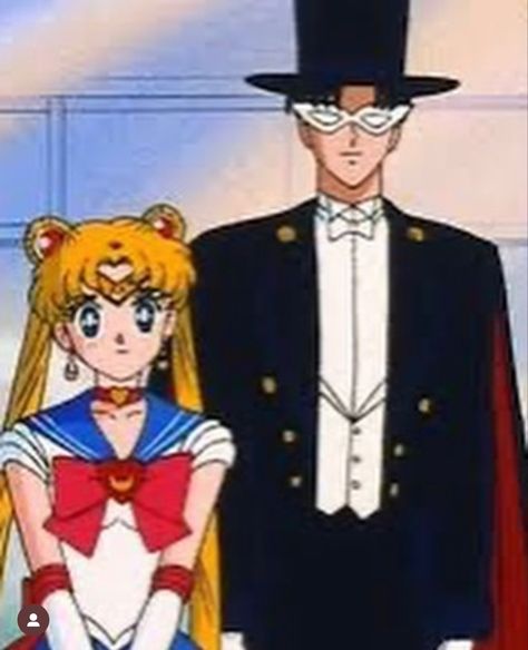 Usagi X Mamoru, Sailor Moon Tuxedo Mask, Usagi And Mamoru, Sailor Moon And Tuxedo Mask, Mamoru Chiba, Sailor Moon Aesthetic, Moon Aesthetic, Usagi Tsukino, Sailor Moon Crystal