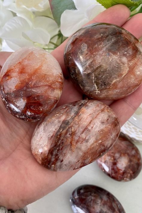 Dream Crystals, Ferruginous Quartz, Balance Energy, Beautiful Energy, Hematoid Quartz, Crystals Store, Fire Quartz, Massage Stones, Quartz Rock