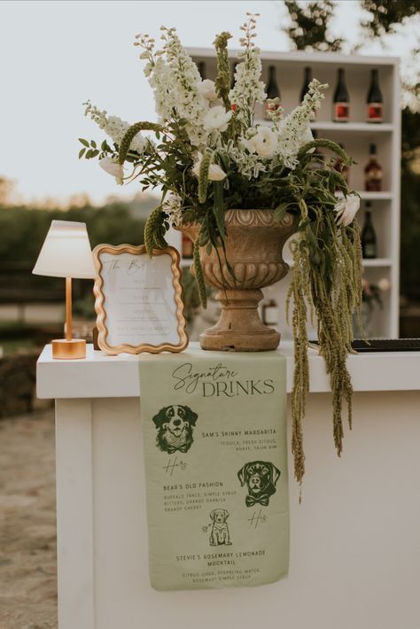 Rosemary Lemonade, Bar Sign Wedding, Rosemary Simple Syrup, Signs Wedding, Citrus Juice, Bride Book, Bridal Inspo, Signature Drinks, Bar Sign