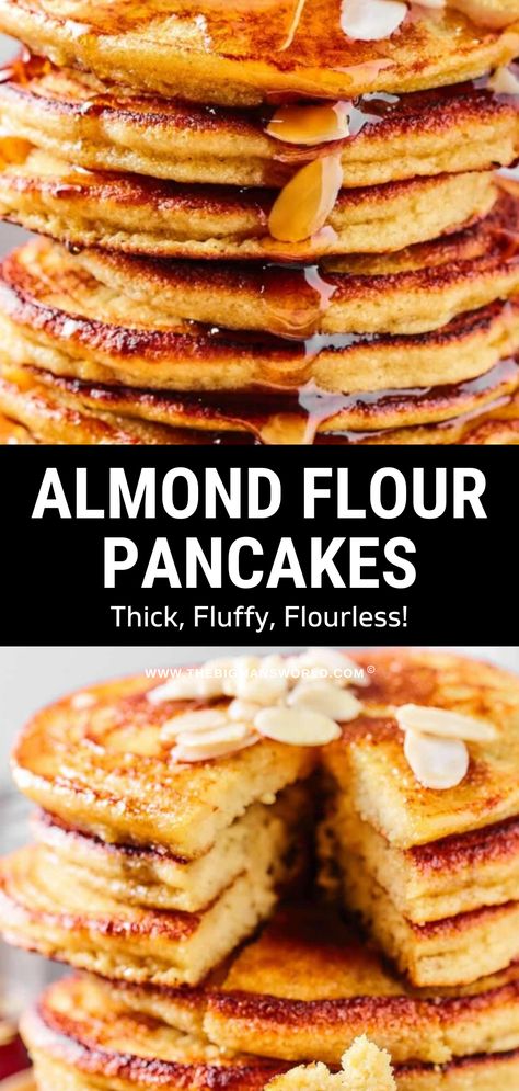 Almond Flour Pancake Recipe Easy, Gluten Free Recipes Pancakes, Healthy Almond Flour Pancakes Easy, Almond Flour Pancakes Easy Fluffy, Fluffy Almond Flour Pancakes, Gf Df Pancake Recipe, Almond Flour Pancake Mix Recipe, Gluten Free Pancake Recipes, Almond Flour Waffle Recipe Easy