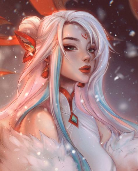 Liga Legend, Anime Hair Color, League Of Legends Poster, Ahri League, Dungeons And Dragons Art, Splash Art, Lol League Of Legends, Realistic Art, League Of Legends