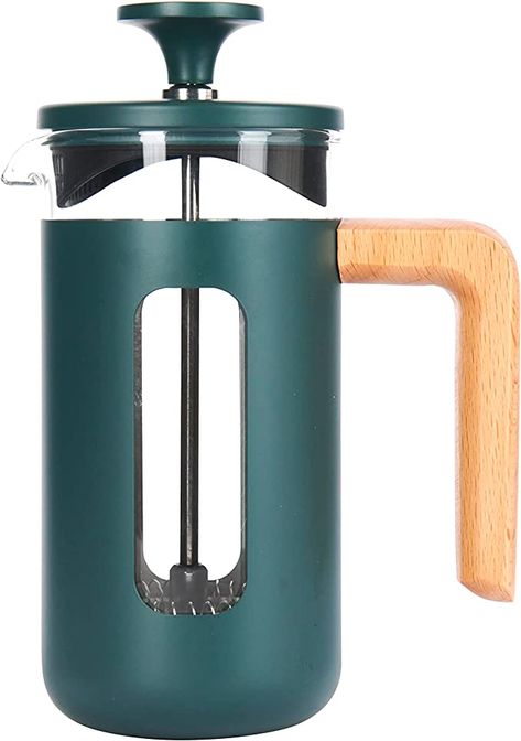 La Cafetière Pisa Stainless Steel Cafetière 3 Cup (Green) : Amazon.co.uk: Home & Kitchen French Press Coffee Maker, Coffee Press, French Press Coffee, Glass Jug, Coffee Enthusiast, Coffee Routine, Stainless Steel Frame, French Press, Wood Handle