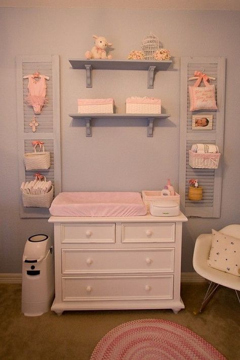 Barbie Storage, Shoes Organization, Glitter Furniture, Shoes Closet, Cowboy Outfit, Diaper Storage, Baby Rosa, Adorable Nursery, Girl Nursery Room