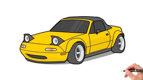 Miata Drawing, Miata 1990, Miata Car, Mx5 Miata, Motivate Me, Mazda Mx 5 Miata, Mx 5 Miata, Stance Cars, Mazda Mx5 Miata