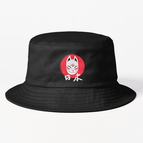 Get my art printed on awesome products. Support me at Redbubble #RBandME: https://www.redbubble.com/i/bucket-hat/Mystic-Fox-Sun-and-Calligraphy-%E6%97%A5%E6%9C%AC-by-MomonoShop/164394202.S29A5?asc=u Japanese Gifts, Chic Accessories, Hats For Sale, Japanese Art, Chic Style, Bucket Hat, My Art, Awesome Products, Animal Print