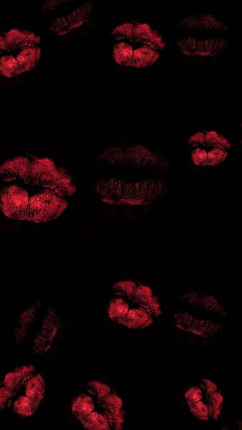 #kiss 💋 Kiss Phone Wallpaper, Kiss Wallpaper, Red Kisses, Hot Pink Butterfly, Red And Black Background, Kiss Mark, Lip Wallpaper, Dark Red Wallpaper, Kiss Lips