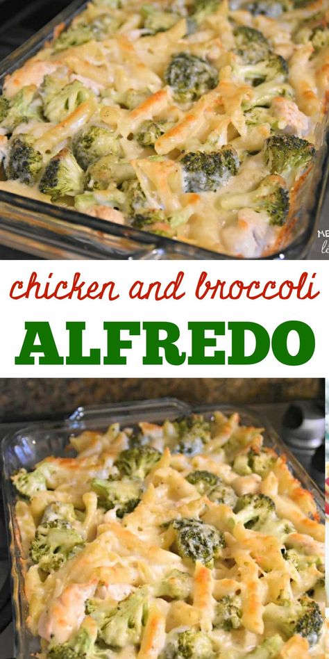 Chicken Broccoli Alfredo Bake, Broccoli Alfredo Bake, Casserole Broccoli, Chicken And Broccoli Alfredo, Alfredo Bake, Protein Veggies, Chicken Broccoli Alfredo, Easy Dinner Casseroles, Broccoli Bake