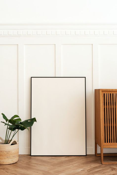 Blank picture frame on parquet floor | premium image by rawpixel.com / Teddy Rawpixel Blank Picture, Mockup Ideas, Gallery Wall Mockup, Android Wallpaper Black, Wall Art Mockup, Parquet Floor, Free Wall Art, Art Mockup, Creative Wall Decor